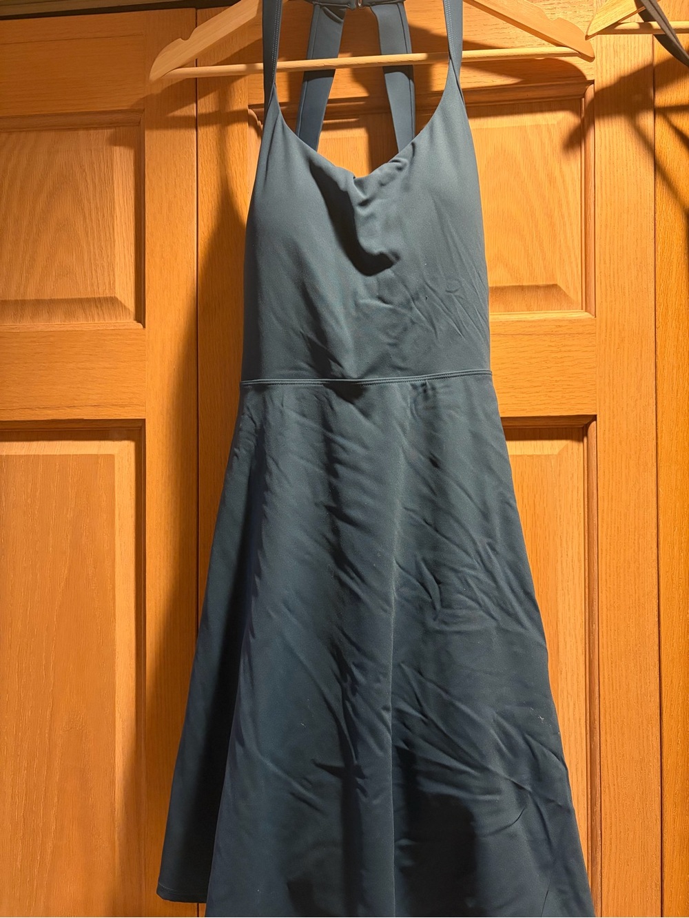 HALARA 3 Dress Bundle: Teal, Black and Navy Blue A-Line Spaghetti Strap Dresses - Picture 9 of 14